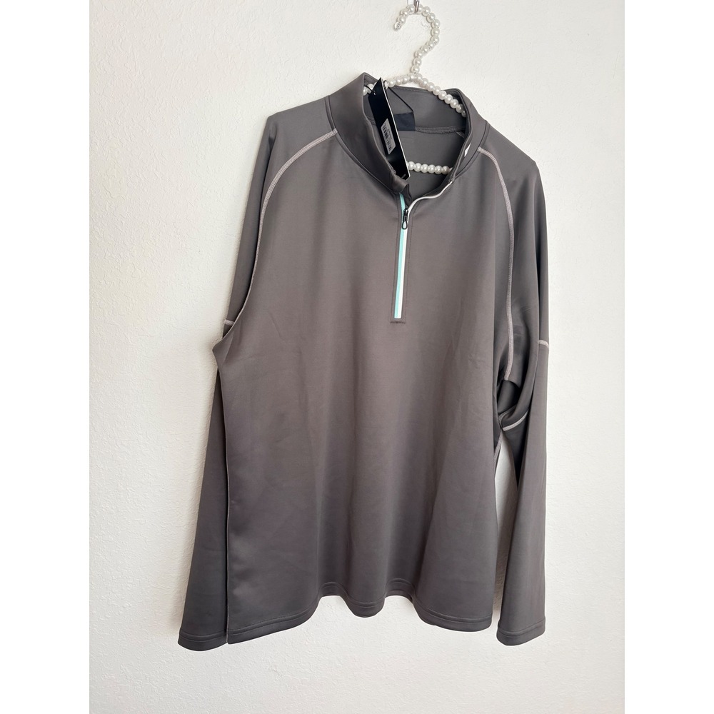 Druids Stealth Midlayer 2XL Charcoal Grey New Quarter Zip Golf Pullover Mens